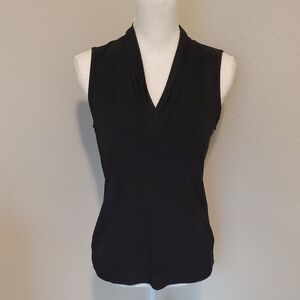 NWT Anne Klein Black V-Neck Tank Top